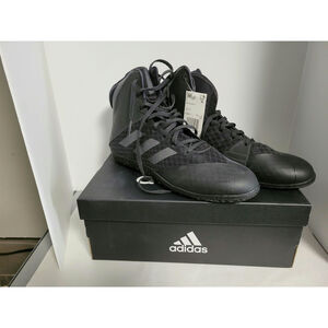NWT Black Adidas Mat Wizard 4 Wrestling Shoes US Men 9.5 Style AC6971